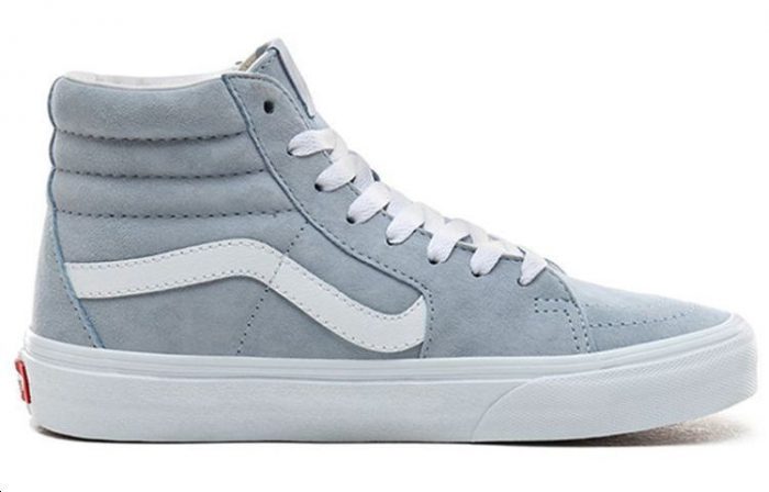 VANS SK8 Пиг Суэд Высокие Кроссовки для Скейтбординга Унисекс Легкий Синий — изображение 2