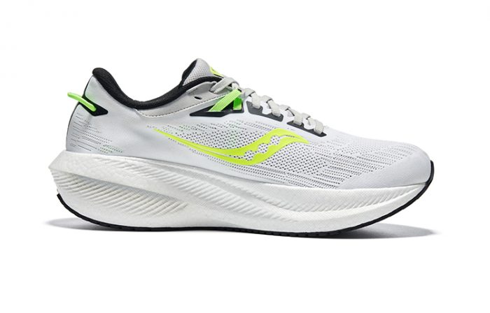 Saucony Triumph Victory 21 Амортизаторы Slip-Resistant Abrasion-Resistant Низкий Топ Беговые кроссовки Мужские Белый Зеленый — изображение 2