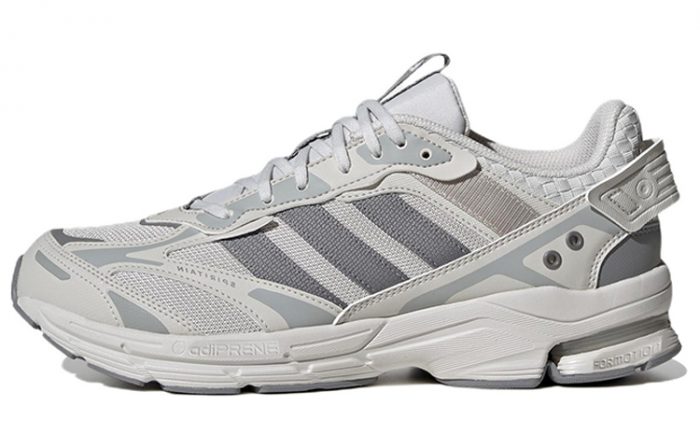 Adidas Spiritain 2000 Устойчивые к истиранию амортизаторы Низкий топ Городской Коммутирующий Повседневный Беговые кроссовки Унисекс Серый Белый — изображение 1