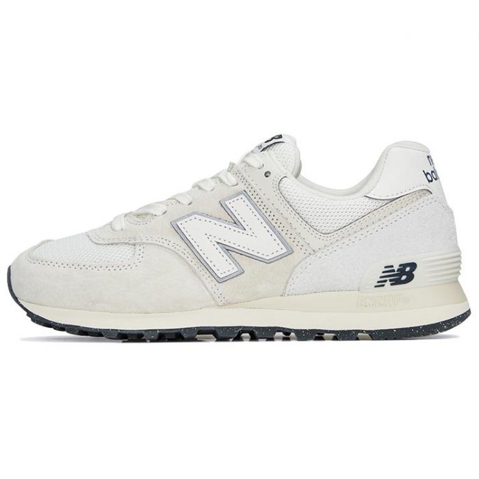 New Balance NB 574 Low Топ Беговые кроссовки Унисекс Серый Белый — изображение 8