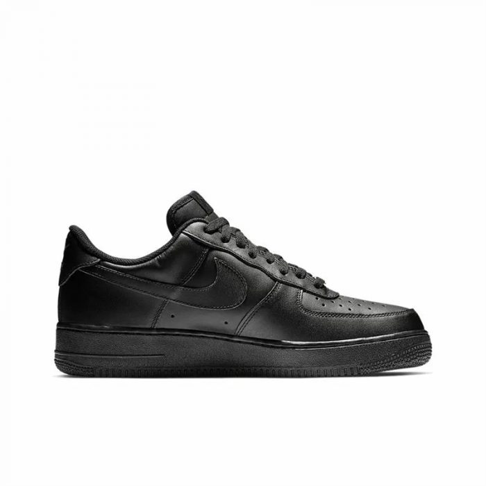 Nike Air Force 1 07 Черный воин Устойчивый к истиранию Низкий топ Скейтбординг Кроссовки Унисекс Черный — изображение 8