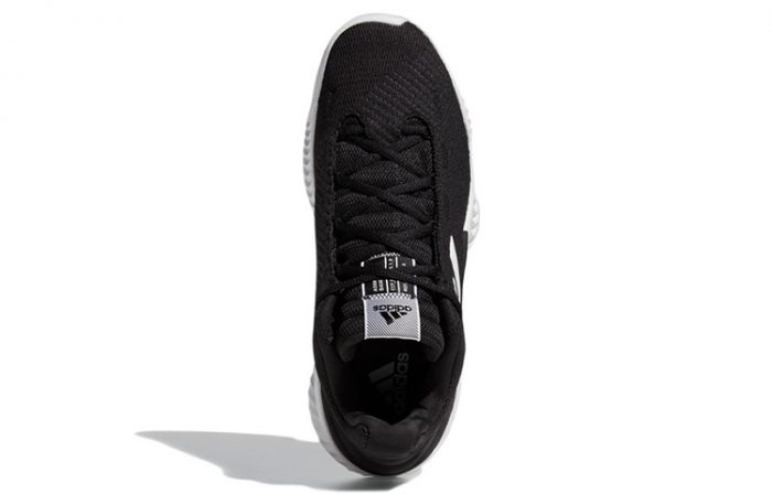 Adidas Pro Bounce 2018 Low Топ Баскетбольные кроссовки Мужской Черный Белый — изображение 5
