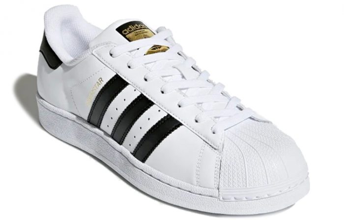Adidas Originals SUPERSTAR LOW Скейтборд Кроссовки Унисекс Черный Белый — изображение 3