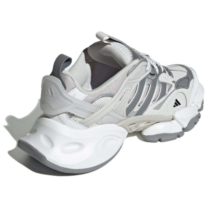 Adidas XLG RUNNER DELUXE Устойчивый к истиранию Низкий Топ Повседневные Городские Кроссовки для Коммуникативных Беговых Кроссовки Унисекс Серый Белый — изображение 4