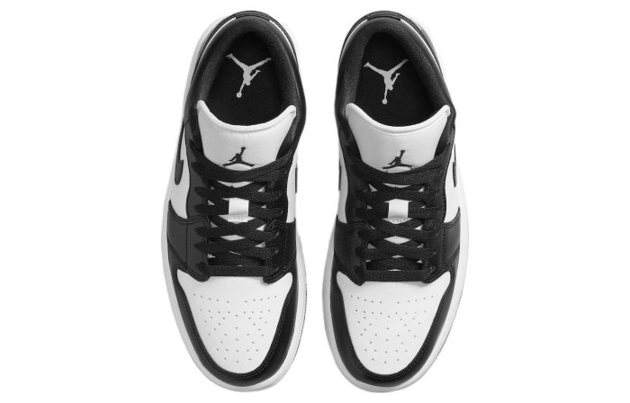 Jordan Air Jordan 1 'Панда Нижняя юбка Резистентный Низкий Топ Винтажные баскетбольные кроссовки Женские Черно-белая панда — изображение 4