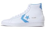Конверс Cons Pro Leather Slip-Resistant Shock Absorbers High Top Скейтборд Кроссовки Unisex Белый Синий