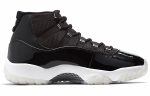 Jordan Air Jordan 11 'Jubilee' 25 Anniversary MID Топ Винтажные баскетбольные кроссовки Мужской Черный белый — изображение 2
