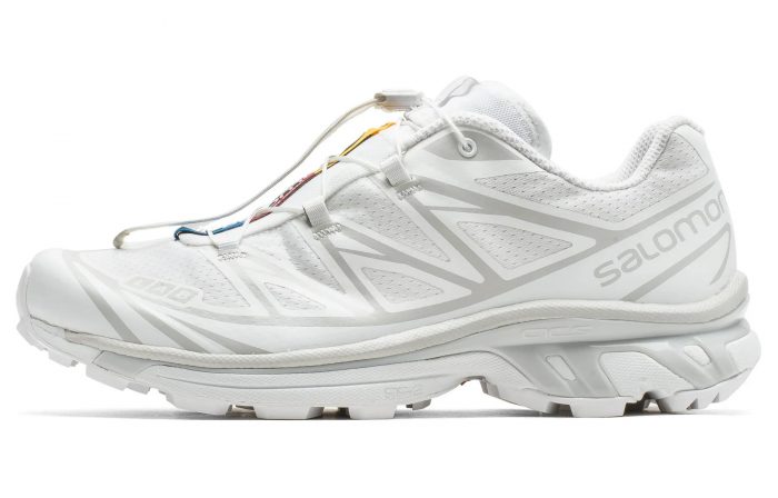 SALOMON XT 6 Устойчивые к истиранию низкие беговые кроссовки унисекс ледниково-белый — изображение 1