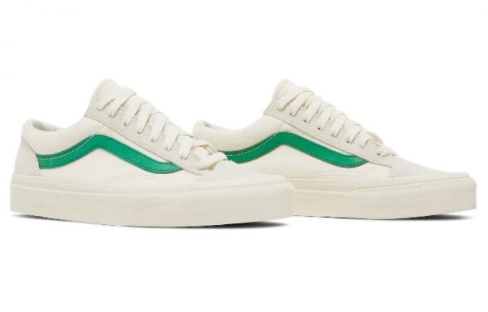 VANS Style 36 Marshmallow Jolly Зеленый Низкие Кроссовки для скейтбординга Унисекс Белый Зеленый — изображение 3