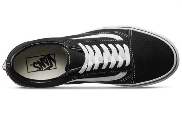 VANS Old Skool Collection Черные Низкие Кроссовки для Скейтбординга Унисекс Черно-Белые — изображение 3