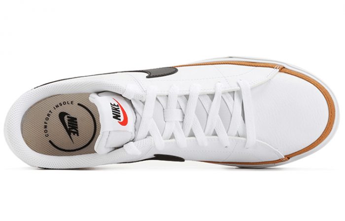 Nike Court Legacy Low Топ Скейтборд Кроссовки Унисекс Белый Черный — изображение 3
