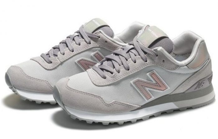 New Balance NB 515 Дышащий Низкий Топ Повседневные Городские Кроссовки для Коммутирования и Бега Женские Серый Розовый — изображение 3