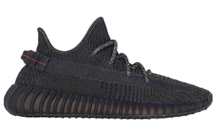 Adidas Originals Yeezy Boost 350 V2 Low Топ Casual Унисекс Черный — изображение 2