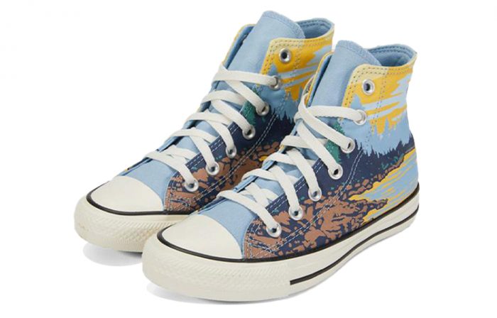 Converse Chuck Taylor All Star Нижняя юбка Резистентные амортизаторы Высокие кроссовки для скейтбординга Унисекс Swift Синий — изображение 3