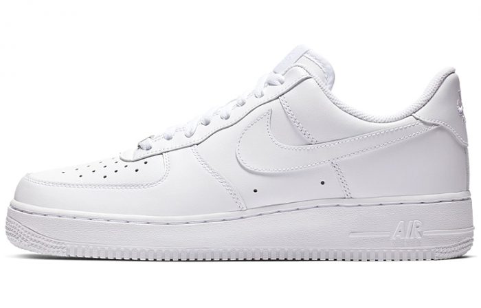 Nike Air FORCE 1 Low Топ Скейтборд Кроссовки Женские Чисто Белый — изображение 1