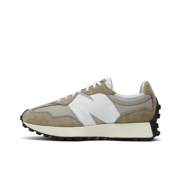 New Balance NB 327 Устойчивый к истиранию Дышащий Низкий Топ Повседневная Городская Коммутерская Беговая Обувь Унисекс Коричневый Серый Белый — изображение 1