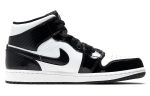 Jordan Air Jordan 1 MID SE Asw 'Черный и Белый' MID Топ Винтажные баскетбольные кроссовки Мужской Черный Белый — изображение 2