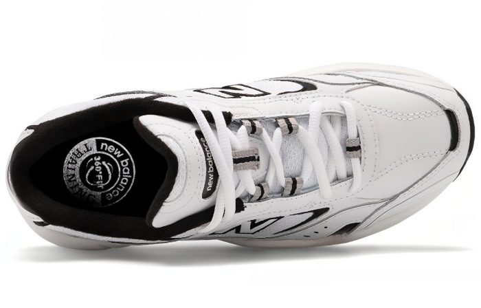 New Balance NB 452 Амортизация Износостойкий Низкий Топ Беговые кроссовки Женские Черный Белый Серый B Ширина — изображение 3