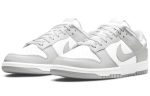 Nike Dunk Retro 'GREY Fog' Устойчивые к истиранию Низкие Скейтборд Кроссовки Мужские Серый Белый — изображение 3