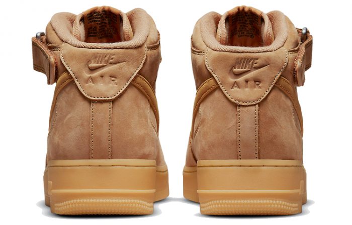 Nike Air FORCE 1 MID Топ Кроссовки для скейтбординга Унисекс Пшеница — изображение 5