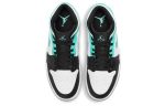 Jordan Air Jordan 1 MID 'Остров Зеленый' Высокие Топы Винтажные Баскетбольные Кроссовки Мужские Синий Черный Белый — изображение 4