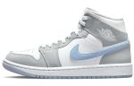 Jordan Air Jordan 1 MID 'Волк GREY' MID Топ Винтажные баскетбольные кроссовки Женские Ледяной синий