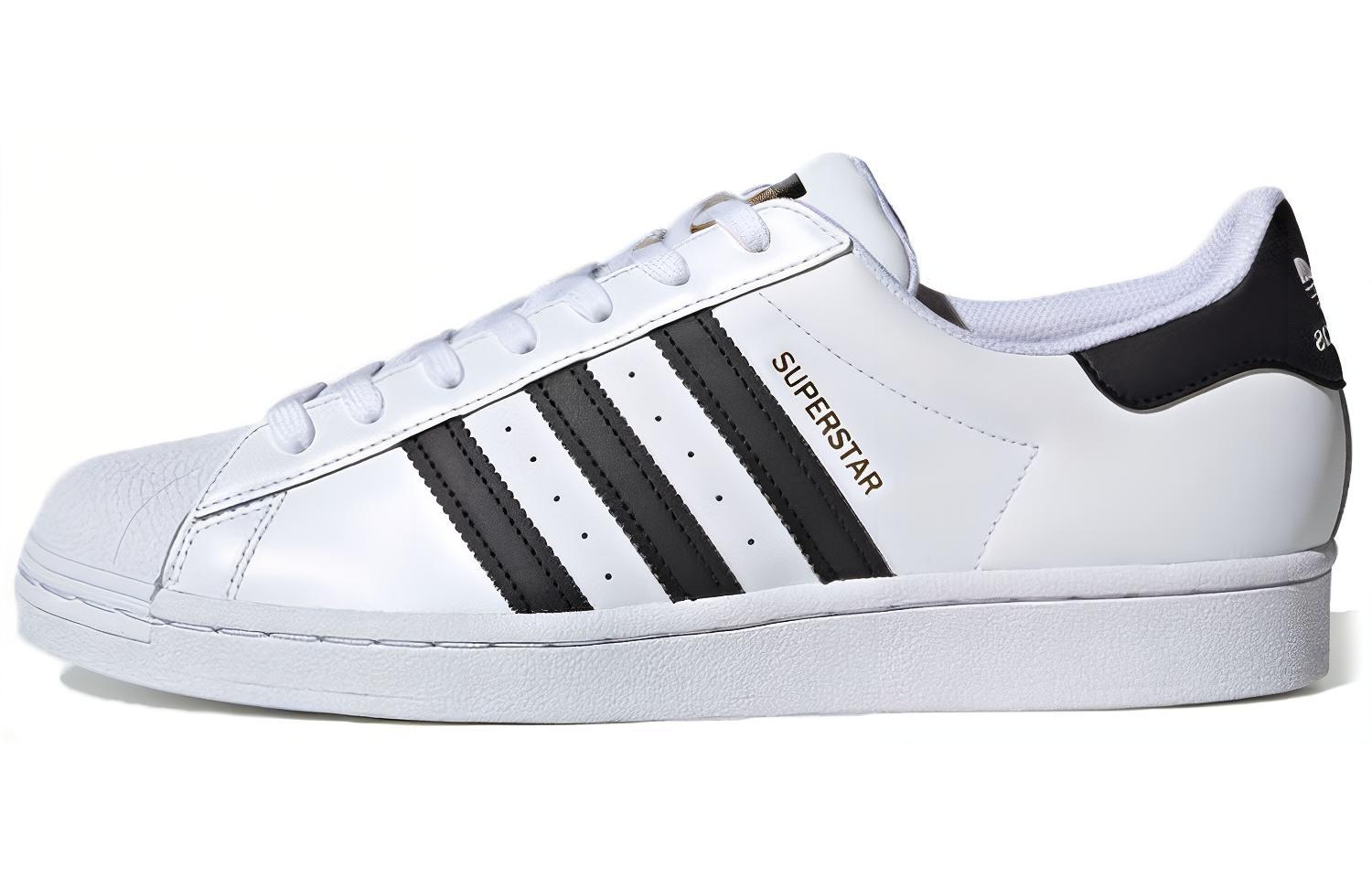edf6dfa2e7b64c63aafc8d4e0c03b45a.jpg Adidas Originals SUPERSTAR Low Топ Скейтборд Кроссовки Унисекс Белый Черный — изображение 1