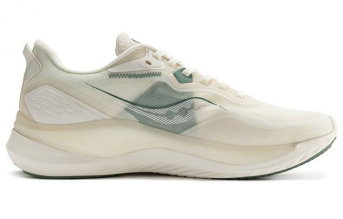 Saucony Phoenix Inferno Firebird 2 Беговые кроссовки Низкий топ Бежевый зеленый Унисекс — изображение 2