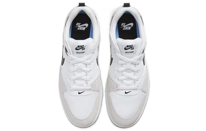Nike SB Alleyoop Low Топ Скейтборд Кроссовки Мужские Белые — изображение 4