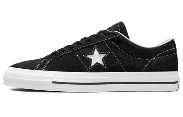 Конверс One Star Pro Low Топ Скейтборд Кроссовки Унисекс Черный Белый — изображение 1