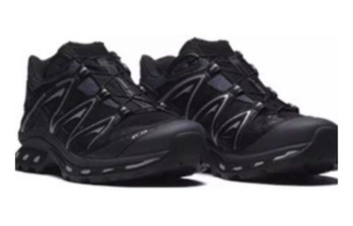 SALOMON XT QUEST GTX Водонепроницаемый Низкий Топ Альпинистская Обувь Походная Унисекс Черный Эбеновый Металлик Серебристый — изображение 4