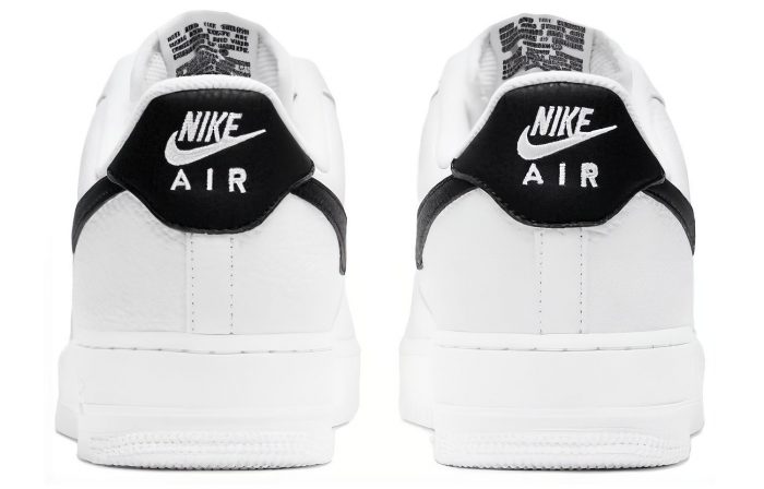 Nike Air FORCE 1 'Белый и Черный' Противоскользящие Низкие Кроссовки для скейтбординга Мужские Белый Черный — изображение 5