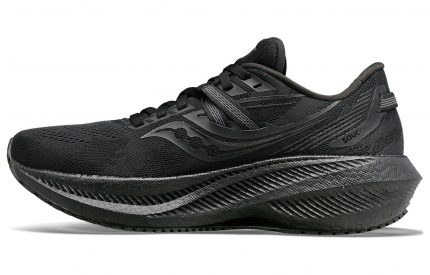 Saucony Triumph Victory 20 Low Топ Тренировки Спринт Беговые кроссовки Мужской Черный