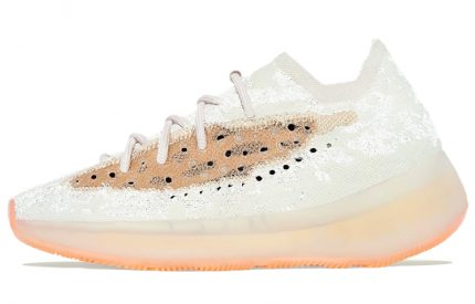 Adidas Originals Yeezy Boost 380 Low Топ Спортивная Повседневная Обувь Унисекс Персиково-Розовый