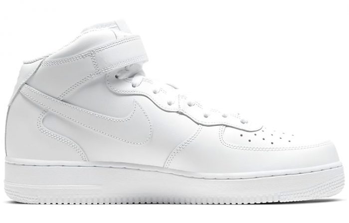 Nike Air FORCE 1 07 MID Топ Скейтборд Кроссовки Мужские Белые — изображение 2