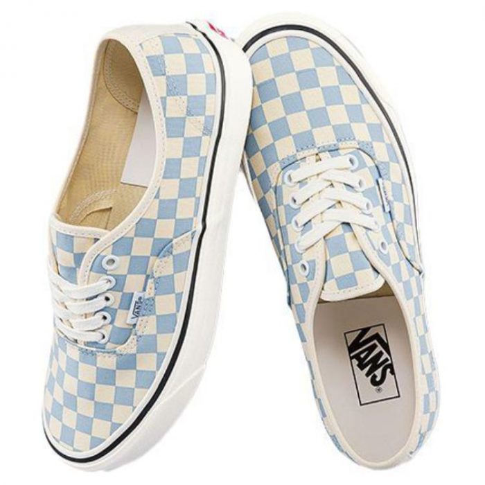 VANS Authentic 44 D Low Топ Скейтборд Кроссовки Унисекс Кремово-Синий — изображение 5