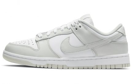 Nike Dunk Low Топ Кроссовки для скейтбординга Женские Белые Серые