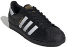 Adidas Originals SUPERSTAR LOW Скейтборд Кроссовки Унисекс Черный Белый — изображение 3