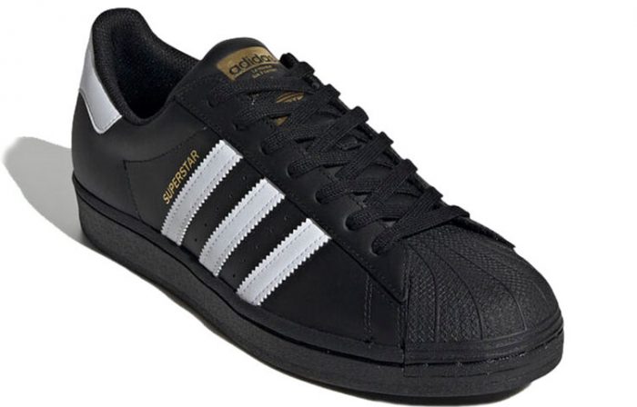Adidas Originals SUPERSTAR LOW Скейтборд Кроссовки Унисекс Черный Белый — изображение 3