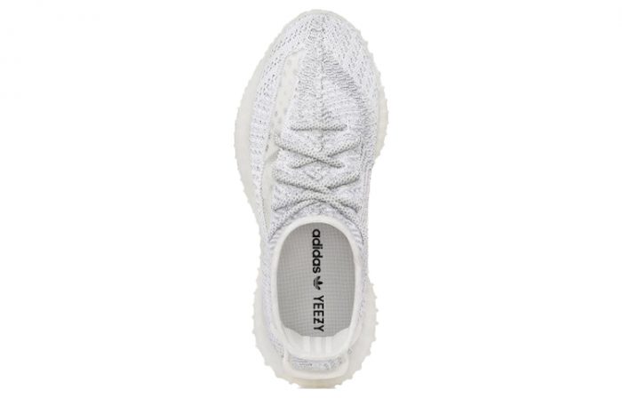 Adidas Originals Yeezy Boost 350 V2 Статический Низ Прочный Низ Топ Повседневный Унисекс Серый Белый Выпуск 2023 — изображение 4