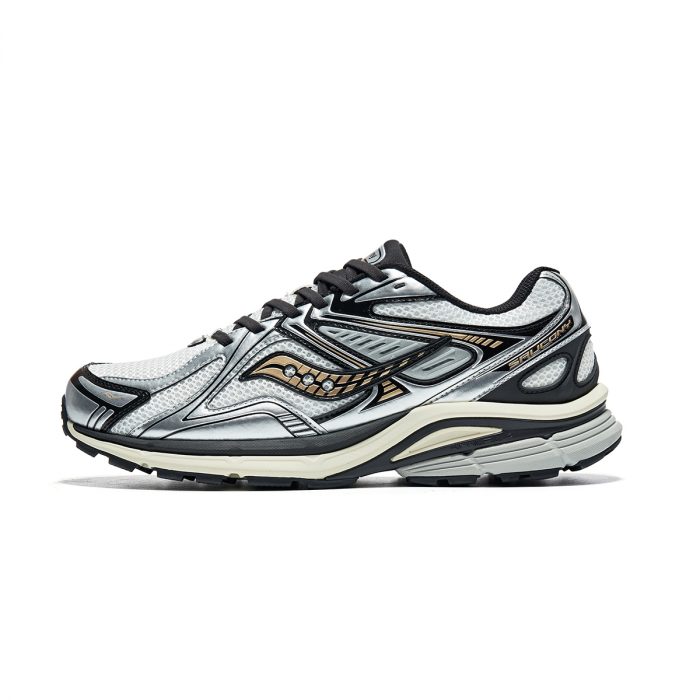 Saucony Kinvara Elite 4 Устойчивый к истиранию Низкий Топ Повседневные Беговые кроссовки Унисекс Белый Черный Серебряный — изображение 1