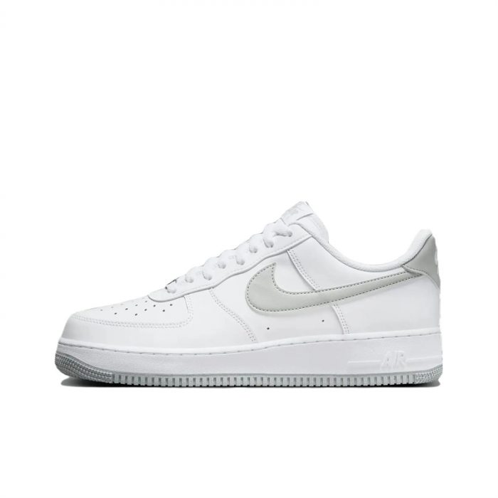 Nike Air Force 1 Low Топ Скейтборд Кроссовки Мужские Белые Серые — изображение 10