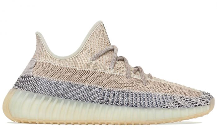 Adidas Originals Yeezy Boost 350 V2 'Пепельный Жемчужный' Низ Резистентный Низкий Топ Спортивная Повседневная Обувь Унисекс Бежевый Серый — изображение 2