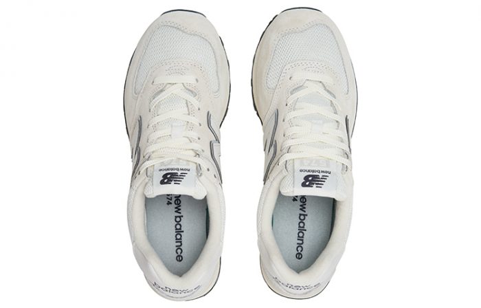 New Balance NB 574 Low Топ Беговые кроссовки Унисекс Серый Белый — изображение 5