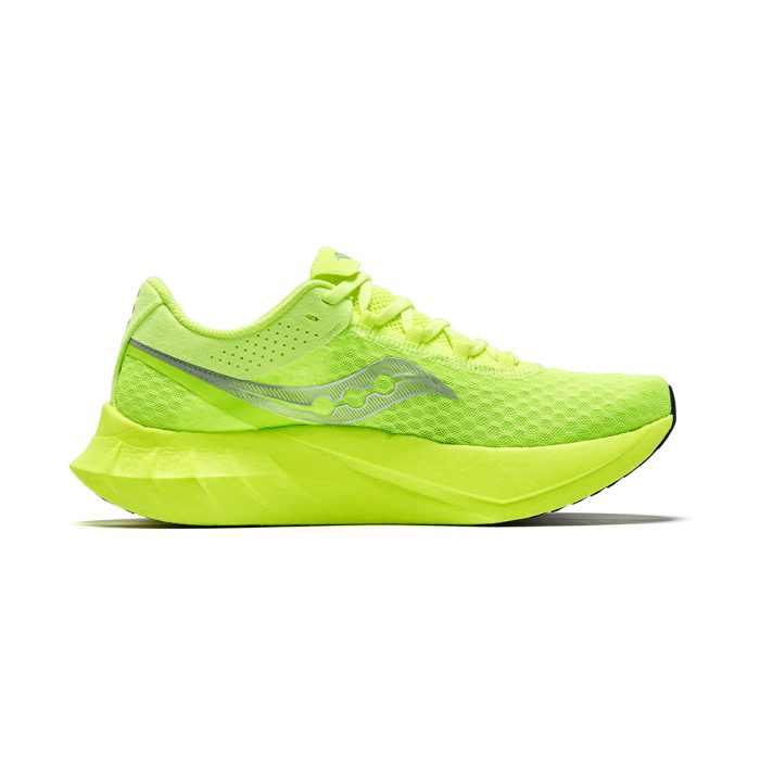 Saucony Endorphin Pro 4 Low Топ Беговые кроссовки Мужской Зеленый Серебристый — изображение 2
