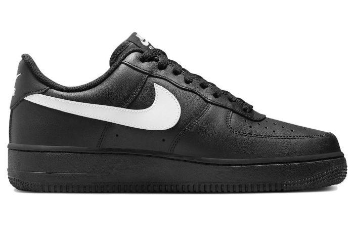 Nike Air Force 1 Abrasion Resistant Низкие Кроссовки для скейтбординга Унисекс Черный Белый — изображение 2