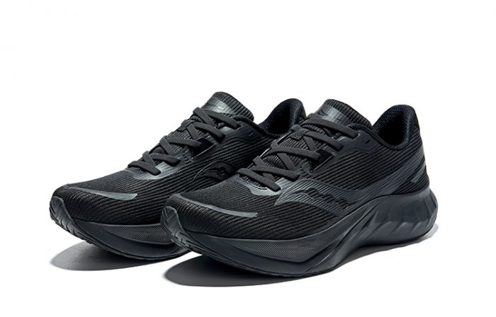 Saucony TIDE 2 Устойчивый к истиранию Низкий Топ Тест физической подготовленности Экзамен физической подготовленности And Тренировки Беговые кроссовки Унисекс Черный — изображение 3