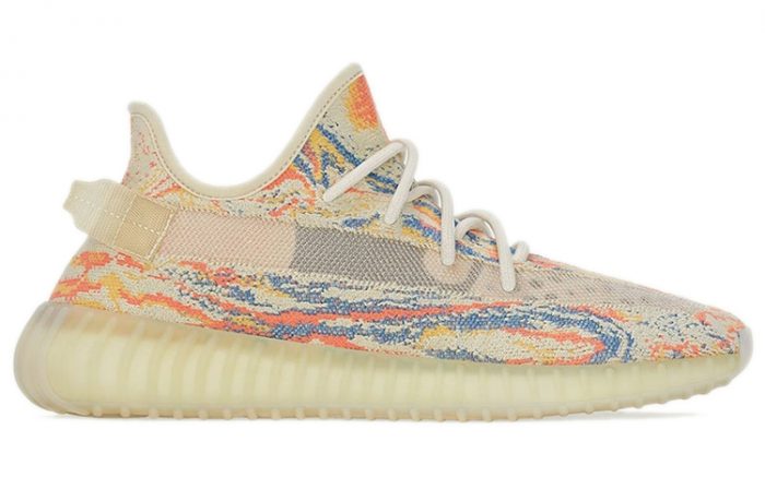 Adidas Originals Yeezy Boost 350 V2 Graymon 'MX Oat' Низкий Топ Casual Унисекс Желтый Смешанный Цвет — изображение 2