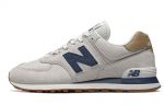 New Balance NB 574 Амортизация Поддержка Устойчивость к истиранию Низкий Топ Беговые кроссовки Унисекс Серый