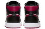 Jordan Air Jordan 1 MID Топ Винтажные баскетбольные кроссовки Мужской Черный Красный Белый — изображение 4